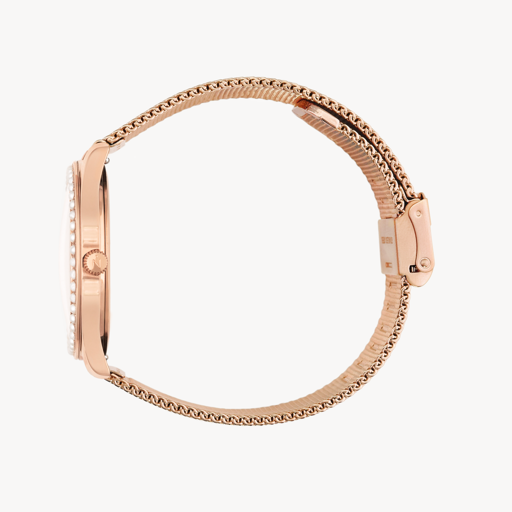 Lune 48 - Rose Gold - Rose Gold Mesh – Nacre