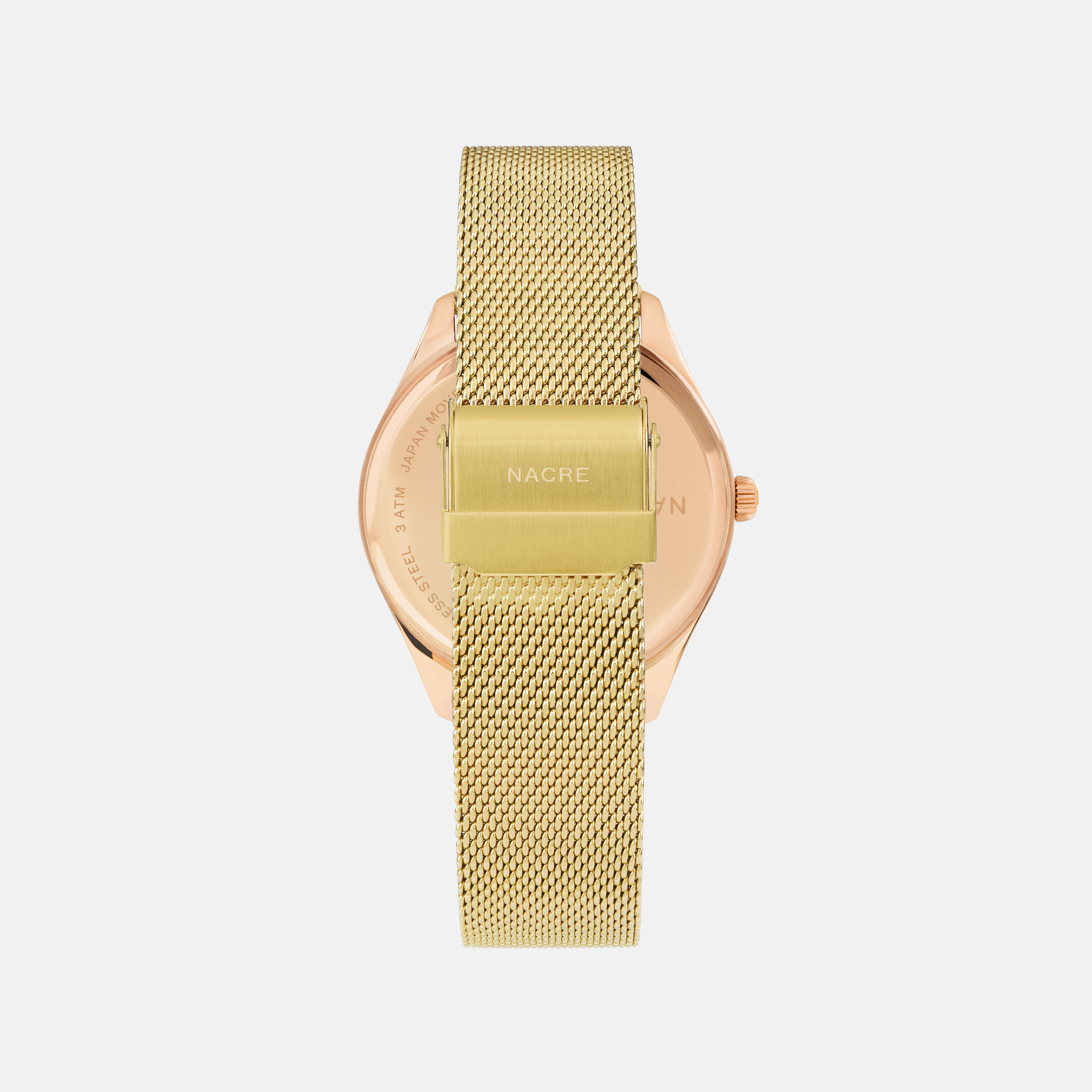 Lune 8 - Rose Gold - Natural Leather