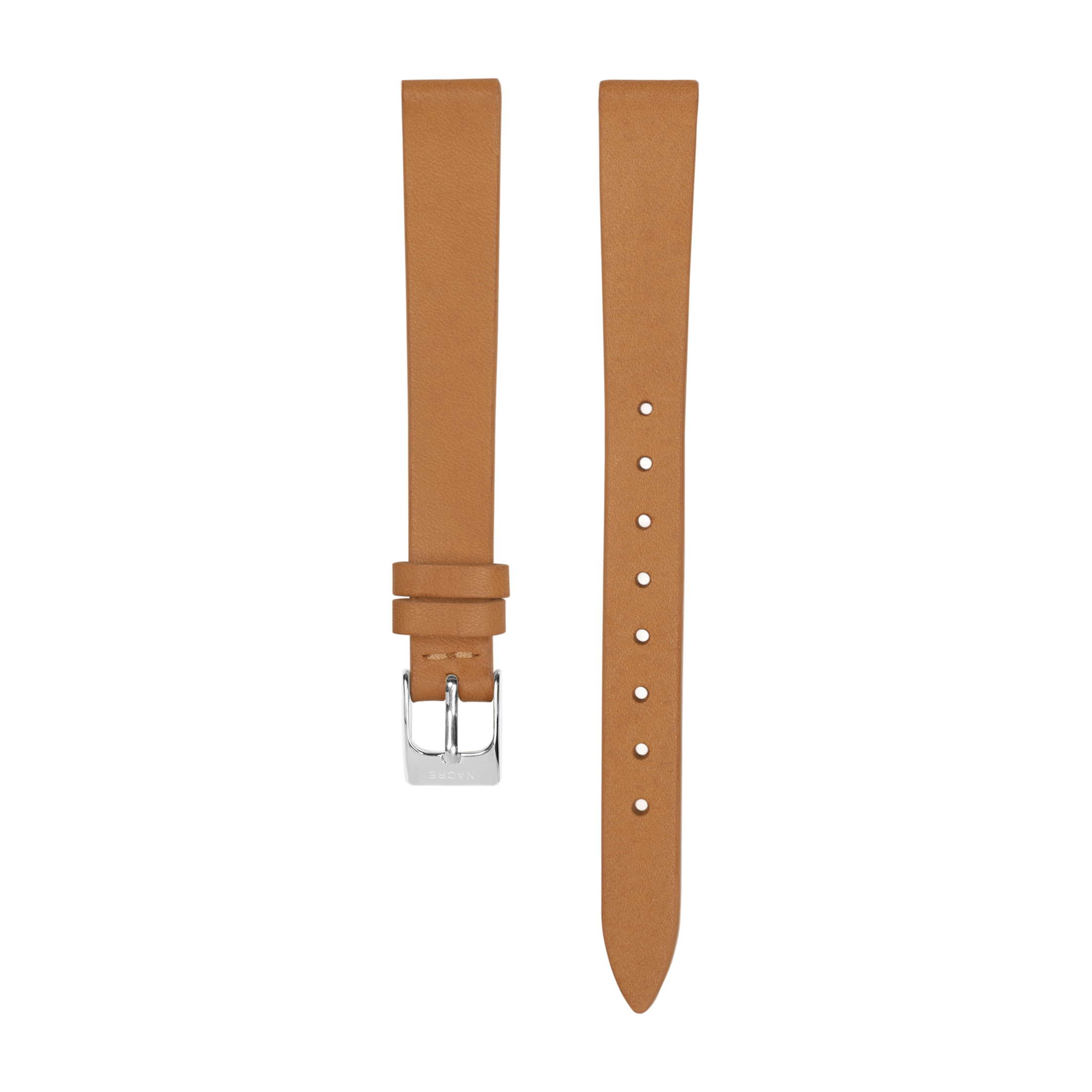 Strap - Italian Leather - Navy Leather - Stainless Steel - 12mm